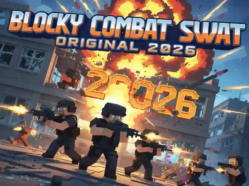 Jwèt Blocky Combat Swat Original 2026 sou entènèt