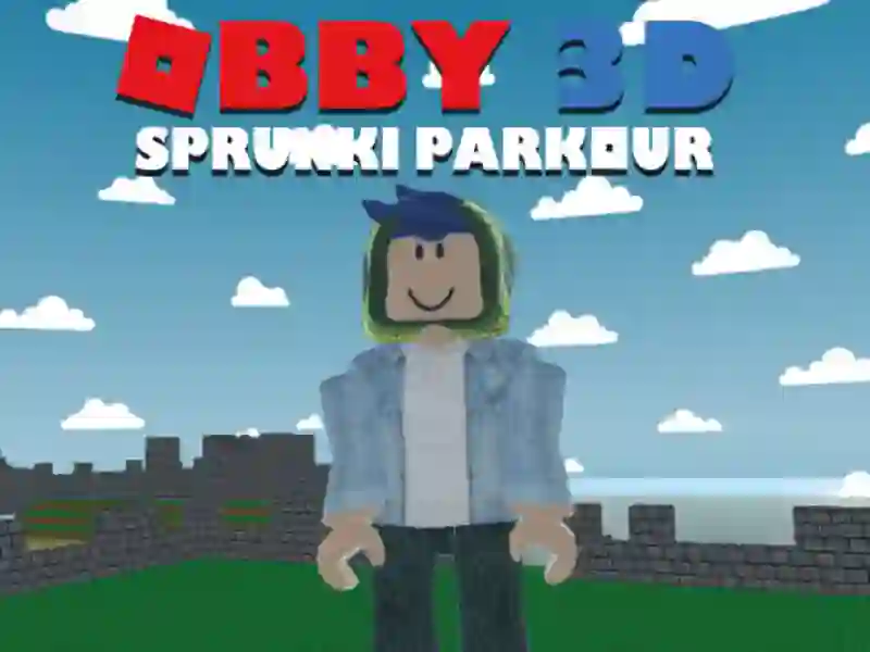 Jwèt Obby 3D Sprunki parkour sou entènèt
