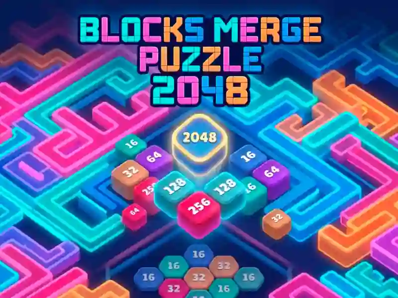 Jwèt Blocks Merge Puzzle 2048 sou entènèt