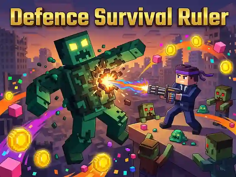 Jwèt Defence Survival Ruler sou entènèt