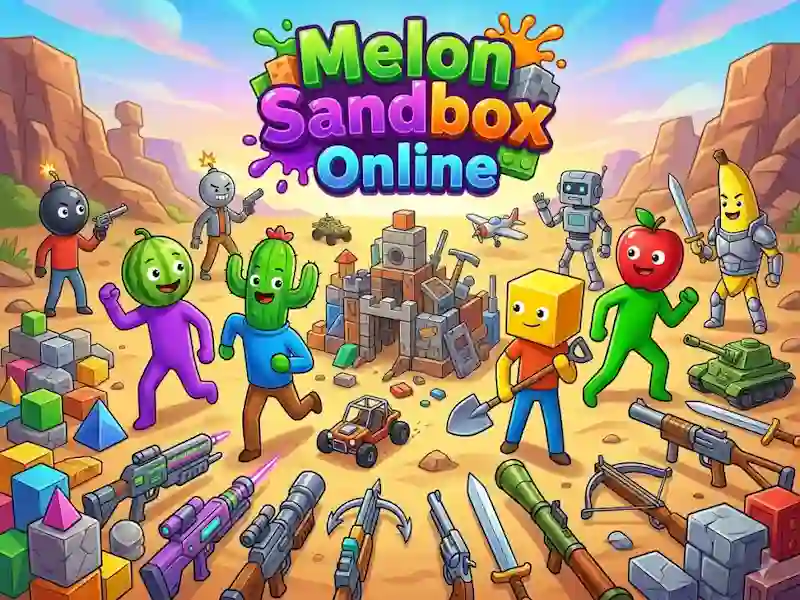 Jwèt Melon Sandbox Online sou entènèt