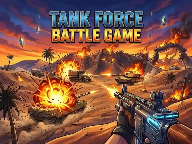 Jwèt Tank Force Battle Game sou entènèt
