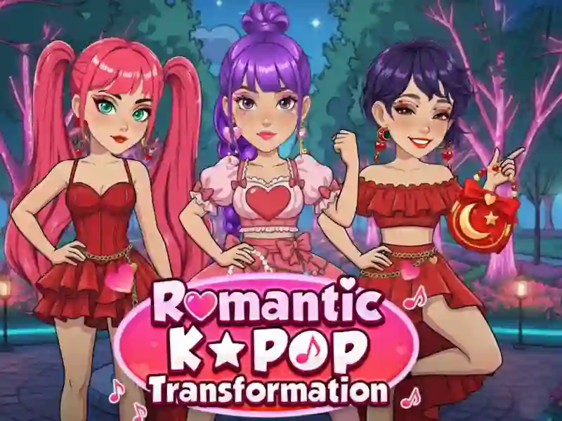 Jwèt Amoure K Pop Transfòmasyon sou entènèt