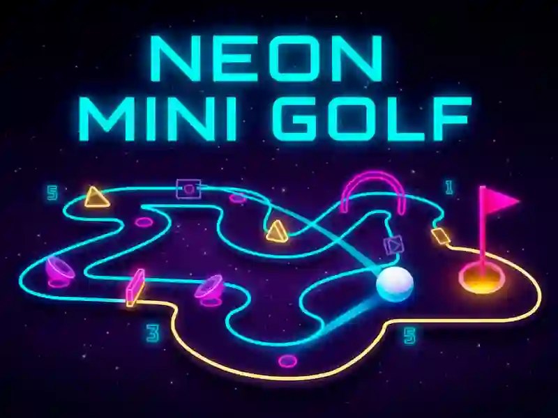 Jwèt Neon Mini Golf sou entènèt