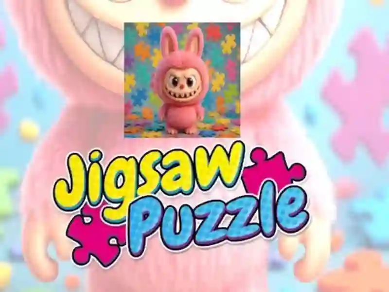 Jwèt Labubu Girls Jigsaw Puzzle for Kids sou entènèt