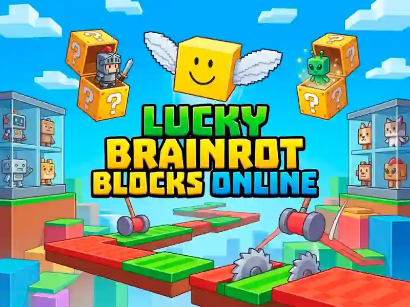 Jwèt Lucky Brainrot Blocks Online sou entènèt