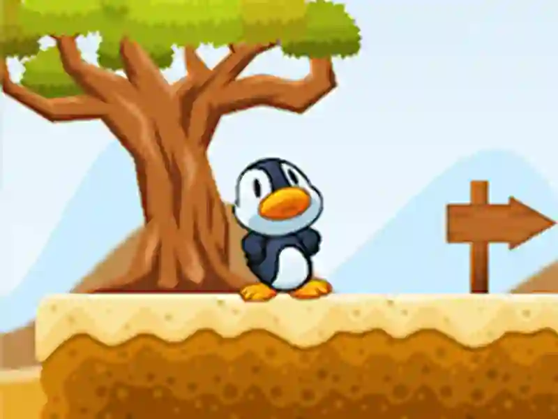 Jwèt Jwèt Penguin Run avanti sou entènèt