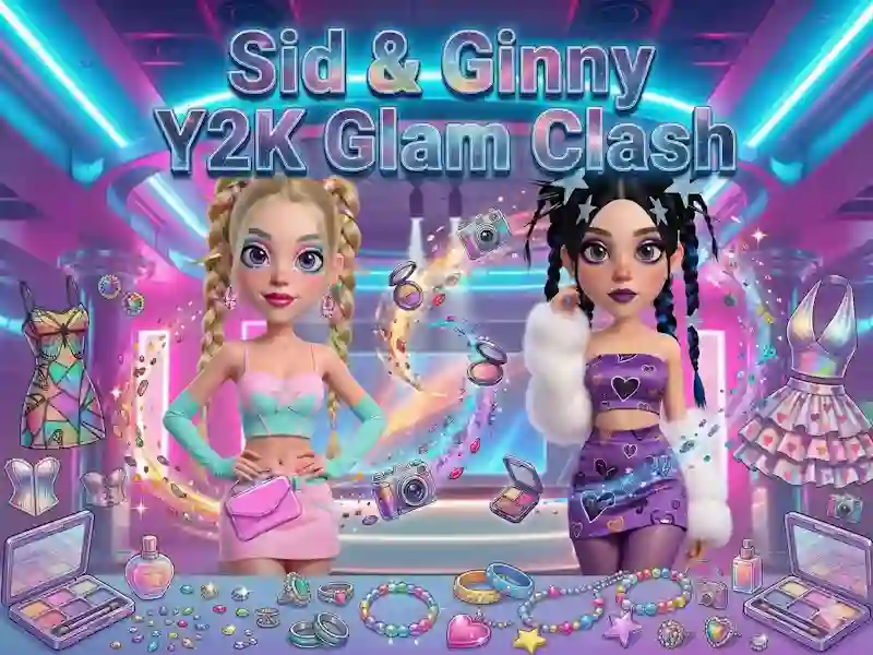 Jwèt Sid & Ginny Y2K Glam Clash sou entènèt