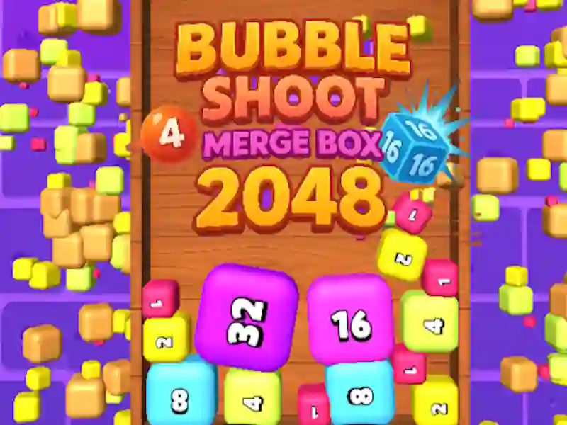 Jwèt Bubble tire Merge Box 2048 sou entènèt