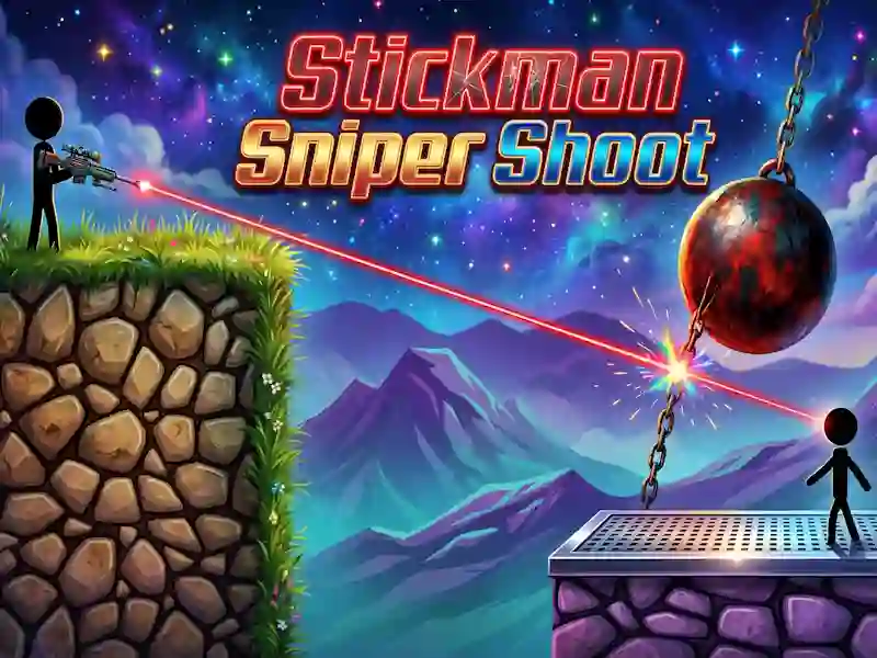 Jwèt Stickman Sniper Shoot sou entènèt