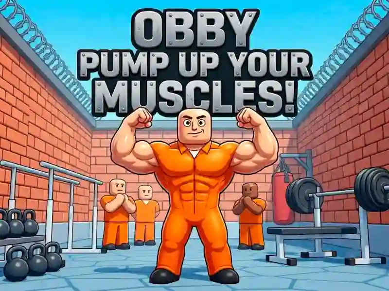 Jwèt Obby Pump Up Your Muscles! sou entènèt