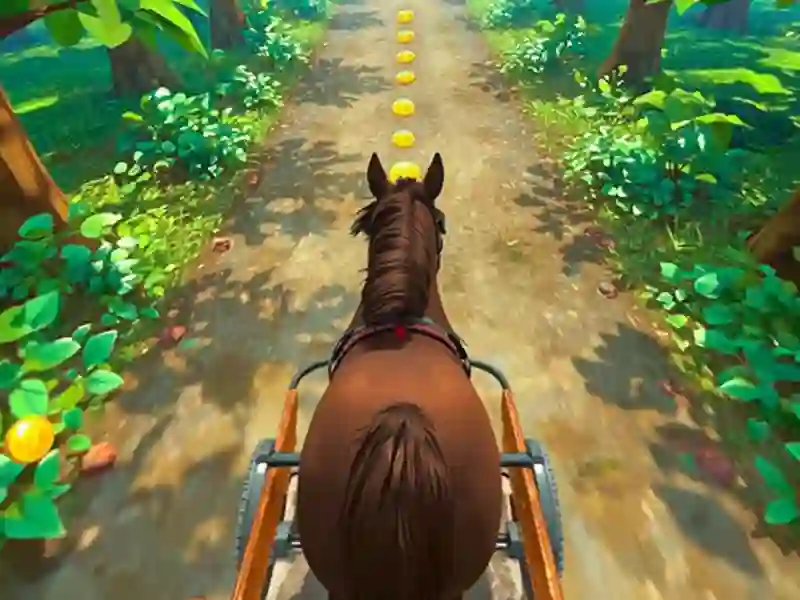 Jwèt Sou entènèt jwèt Horse Kart Runner Game sou entènèt