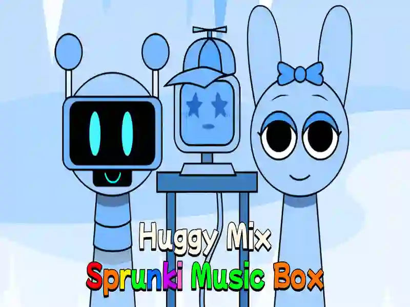 Jwèt Huggy Mix Sprunki Mizik bwat sou entènèt