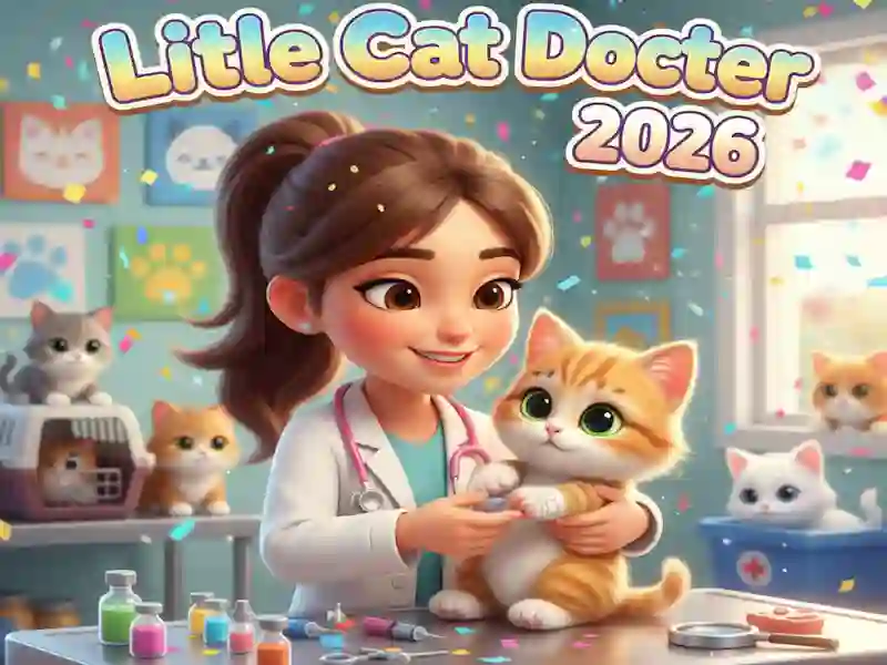 Jwèt Little Cat Doctor sou entènèt
