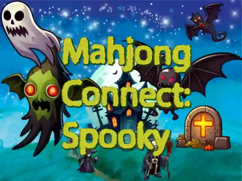 Jwèt Majong Konekte Spooky sou entènèt