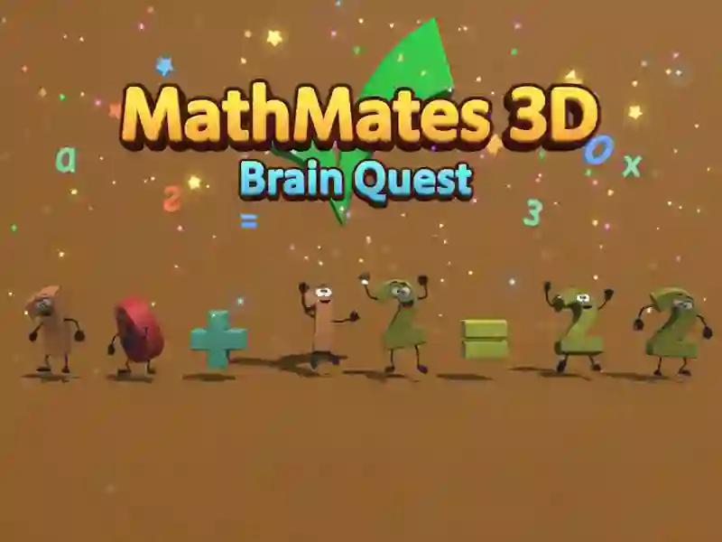 Jwèt MathMates 3D: rechèch nan sèvo sou entènèt