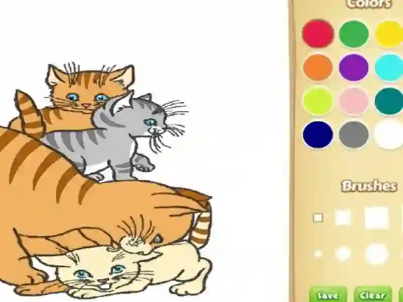 Jwèt Chat koloran liv pou timoun yo sou entènèt