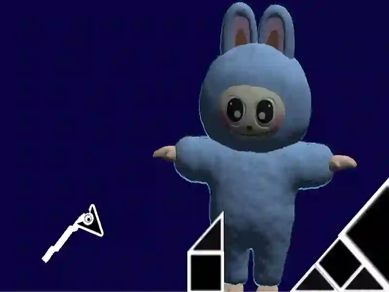 Jwèt Labubu jeyometri priz sou entènèt