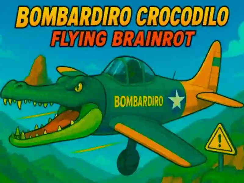 Jwèt Bombardiro Crocodilo vole Brainrot sou entènèt