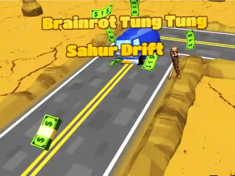 Jwèt Brainrot Tung Tung Sahur Drift sou entènèt