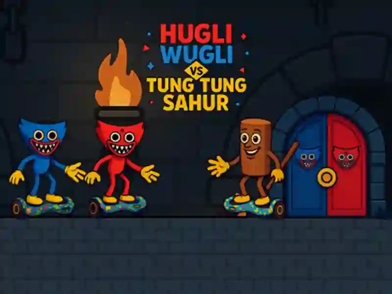 Jwèt Hugli Wugli vs Tung Tung Sahur sou entènèt