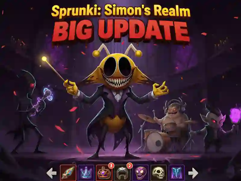 Jwèt Sprunki: Simon's Realm Big Update sou entènèt