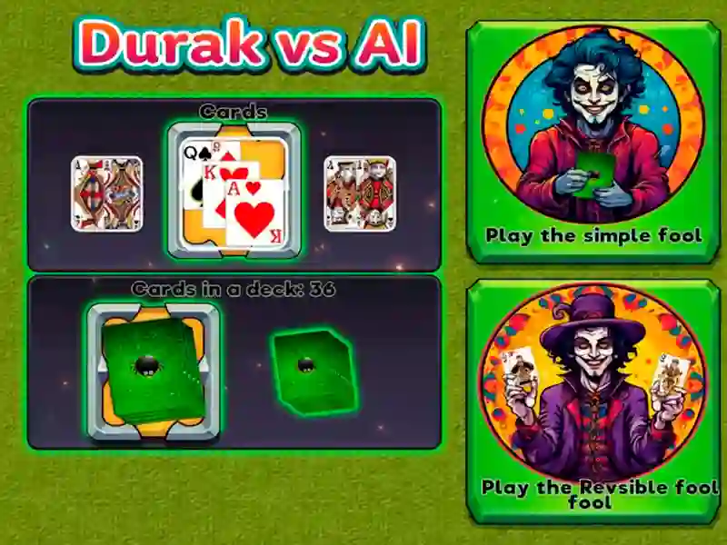 Jwèt Durak vs AI sou entènèt