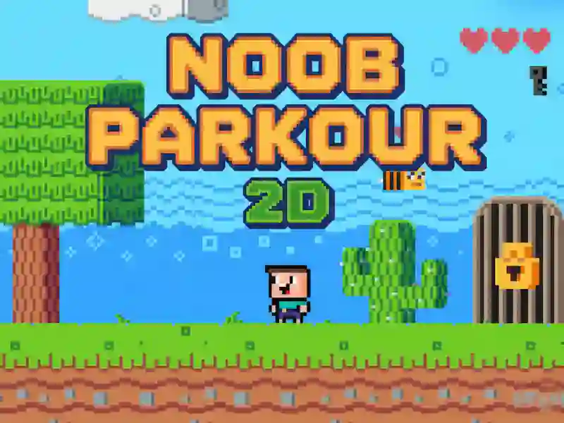 Jwèt Noob Parkour 2D sou entènèt