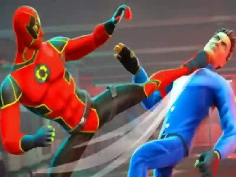 Jwèt Goumen superhero sou entènèt