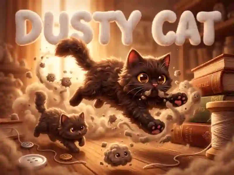 Jwèt Dusty Cat sou entènèt
