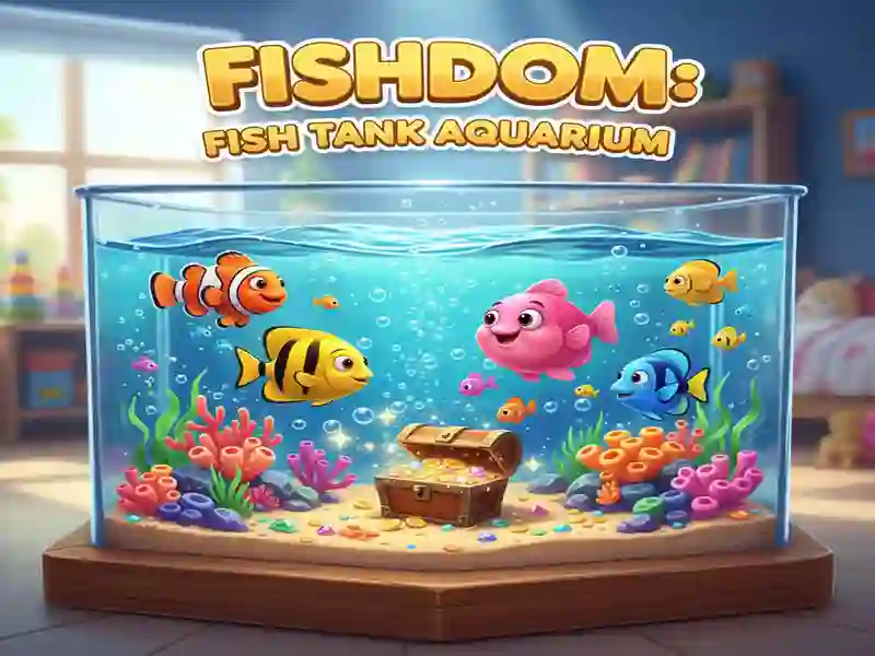 Jwèt Fishdom: Aquarium tank pwason sou entènèt