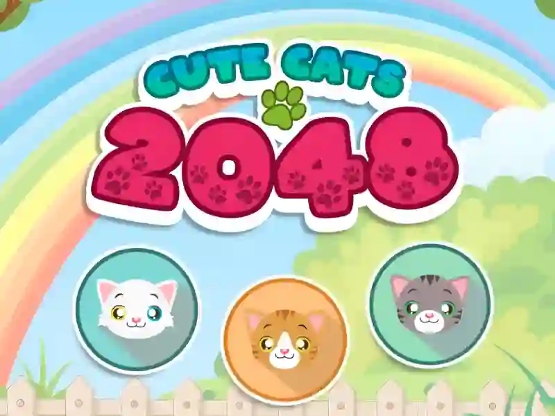 Jwèt Cute Cats 2048 sou entènèt