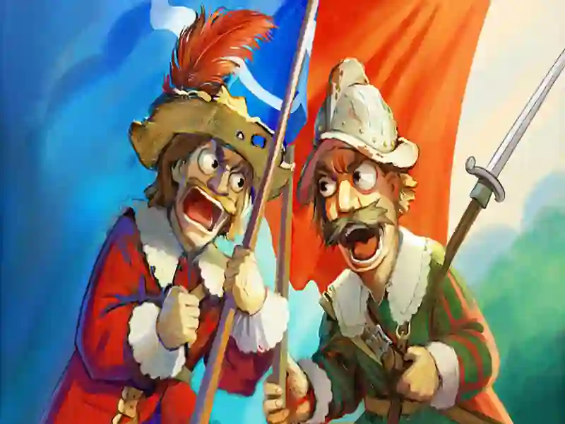 Jwèt Mousketèr zam vs asye sou entènèt