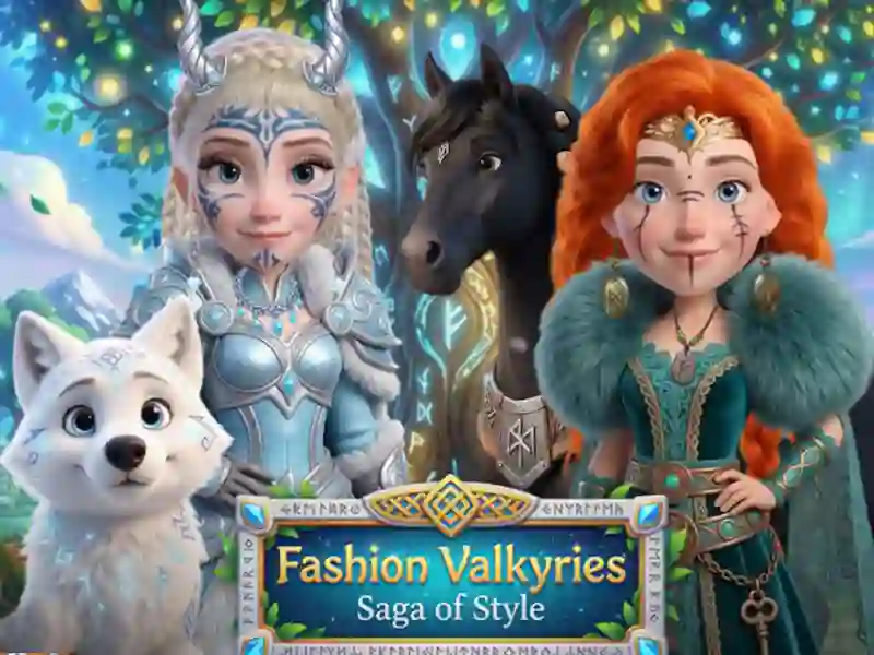 Jwèt Fashion Valkyries Saga of Style sou entènèt