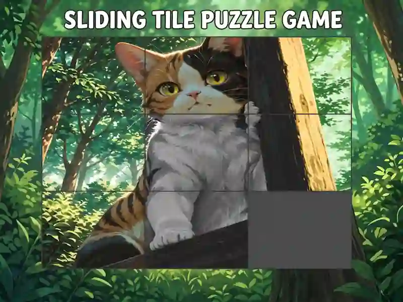 Jwèt Sliding Tile Puzzle Game sou entènèt