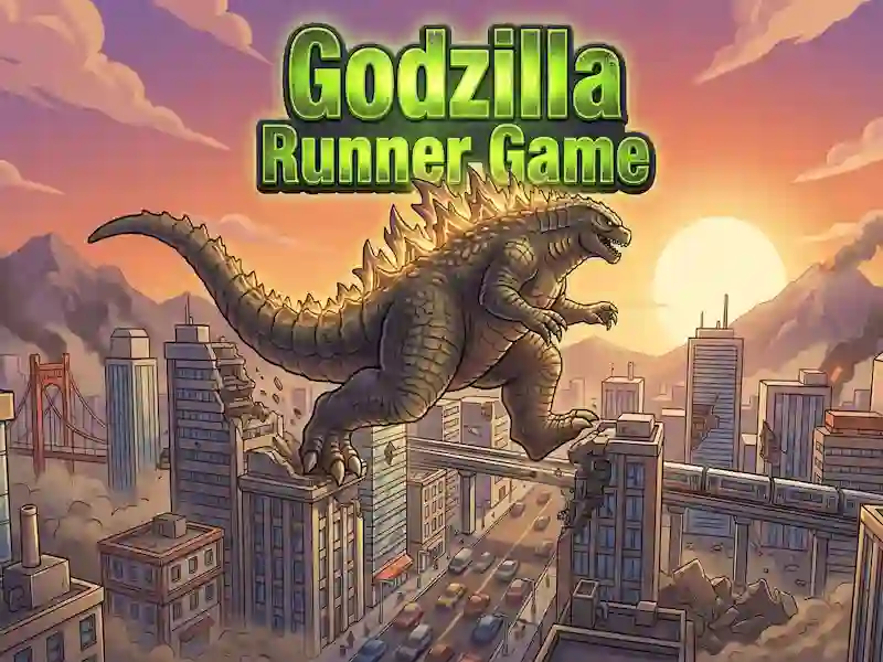 Jwèt Godzilla Runner Game sou entènèt