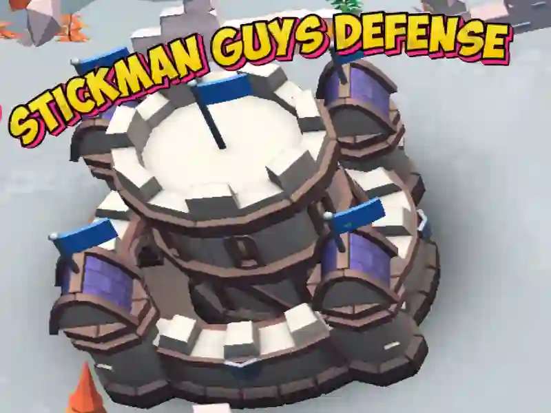 Jwèt Stickman Guys defans sou entènèt