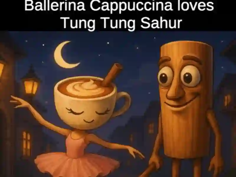 Jwèt Balerin Cappuccina renmen Tung Tung Sahur sou entènèt