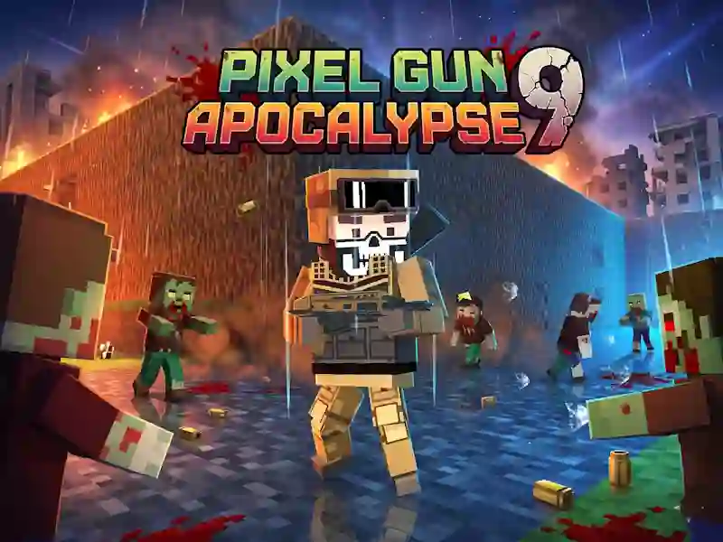 Jwèt Pixel gun apocalypse 9 sou entènèt
