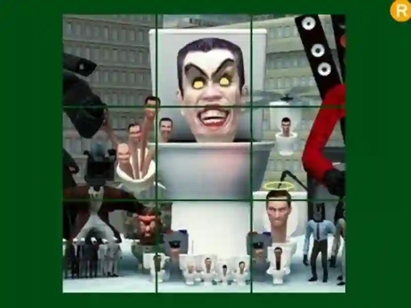 Jwèt Skibidi twalèt glisman devinèt sou entènèt