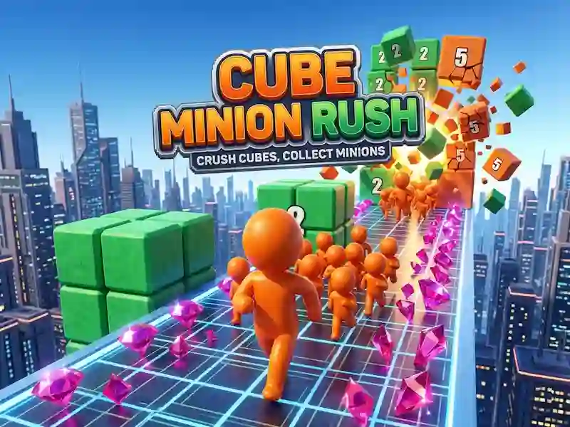 Jwèt Cube Minion Rush sou entènèt