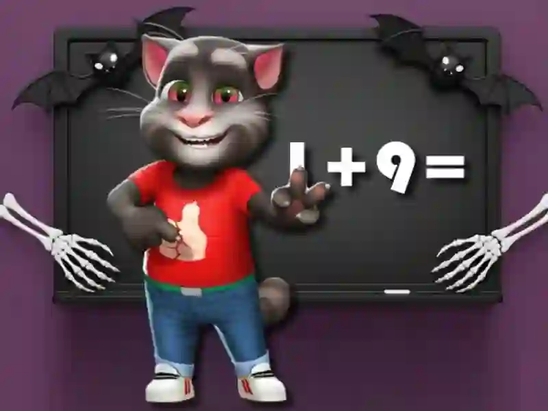 Jwèt Halloween Tom Matematik defi sou entènèt Jwèt Halloween Tom Matematik defi sou entènèt