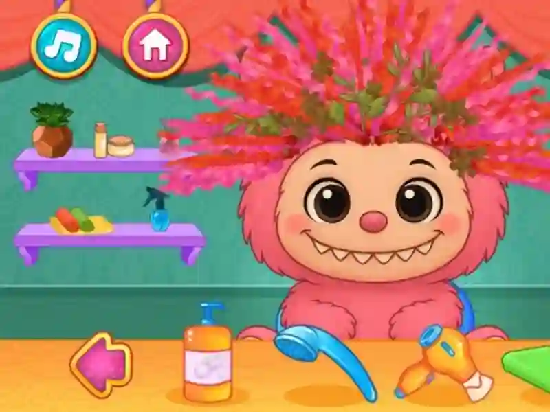 Jwèt Labubu Hair Salon sou entènèt