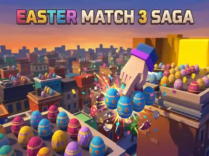 Jwèt Easter Match 3 Saga sou entènèt