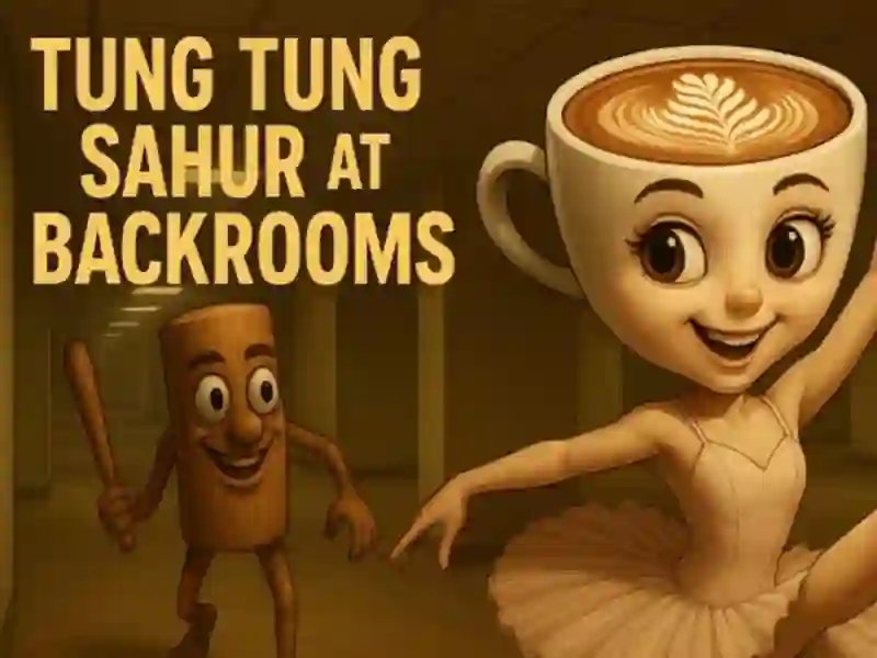 Jwèt Tung Tung Sahur nan backrooms sou entènèt