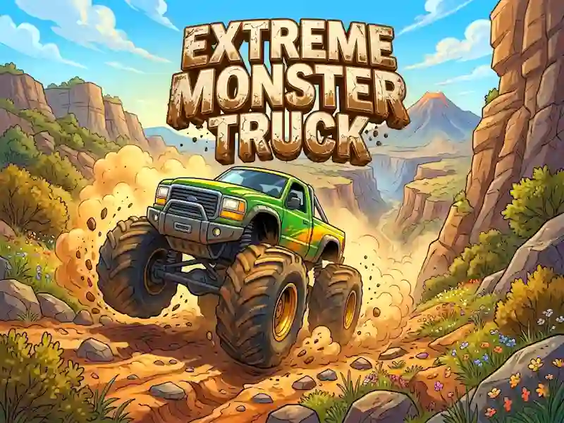 Jwèt Extreme Monster Truck sou entènèt