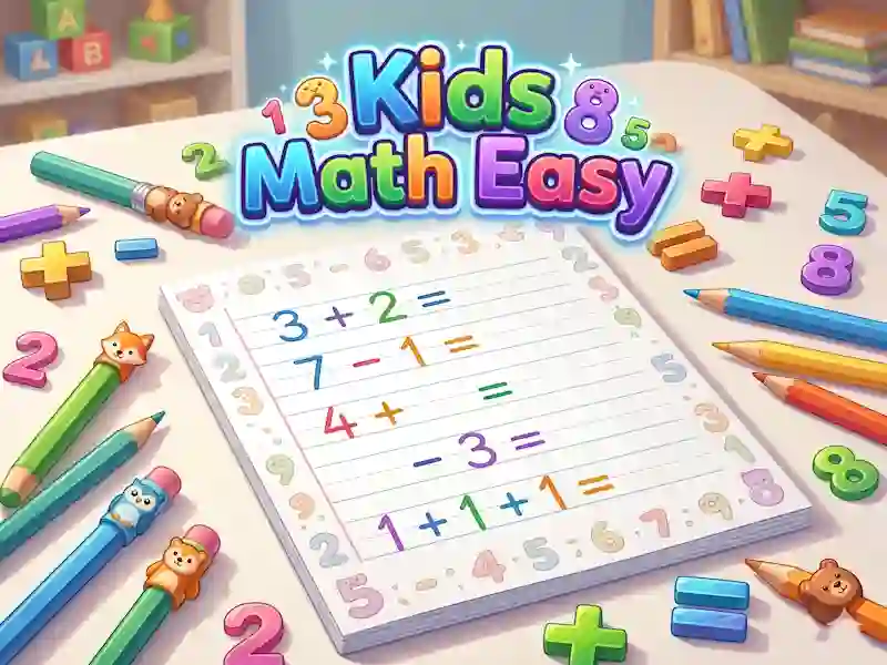 Jwèt Kids Math Easy sou entènèt