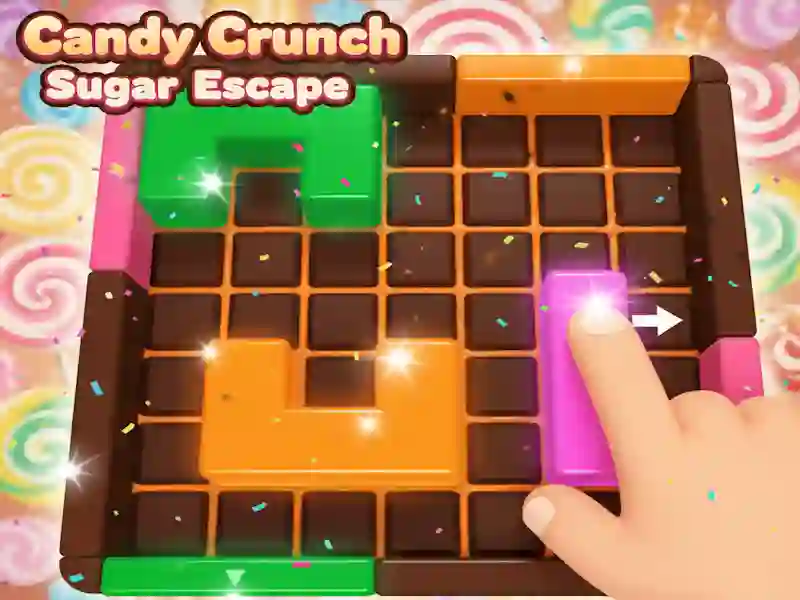 Jwèt Sou entènèt jwèt Candy Crunch Sugar Escape sou entènèt