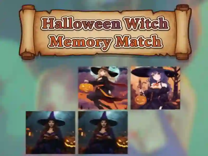 Jwèt Halloween sòsyè memwa matche ak sou entènèt