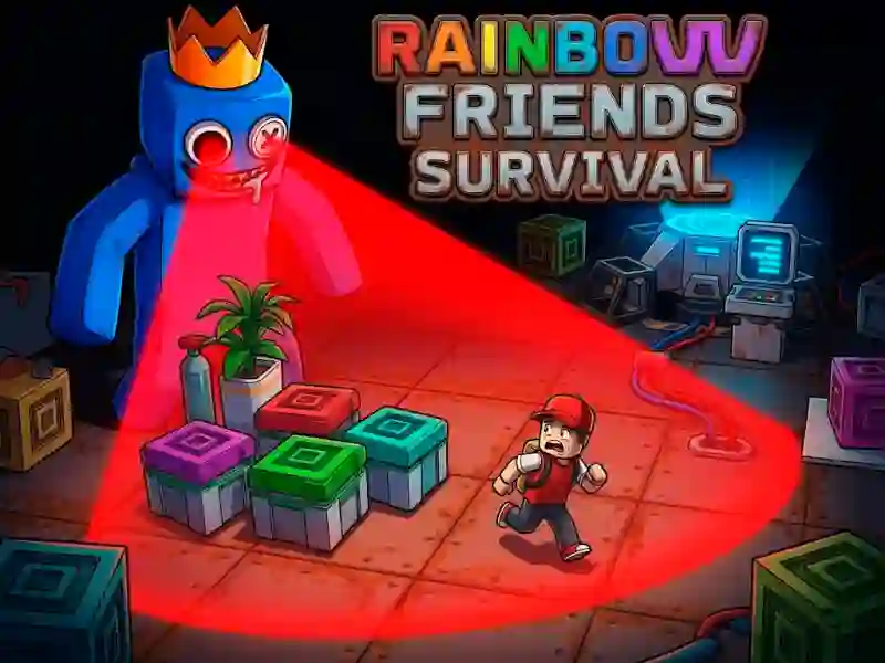 Jwèt Rainbow Friends Survival sou entènèt